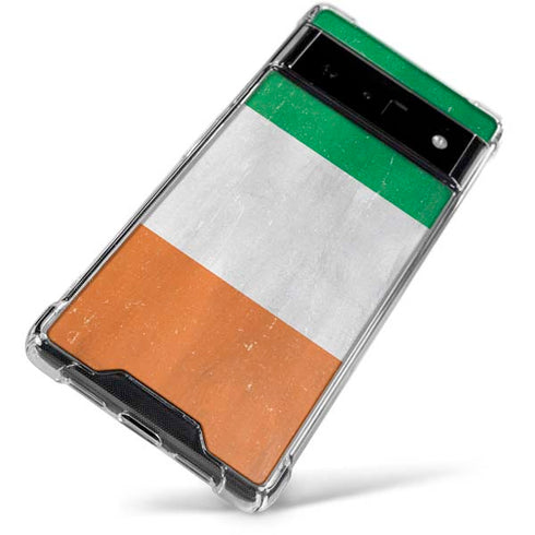 Ireland Flag Distressed Google Pixel 6 Clear Case